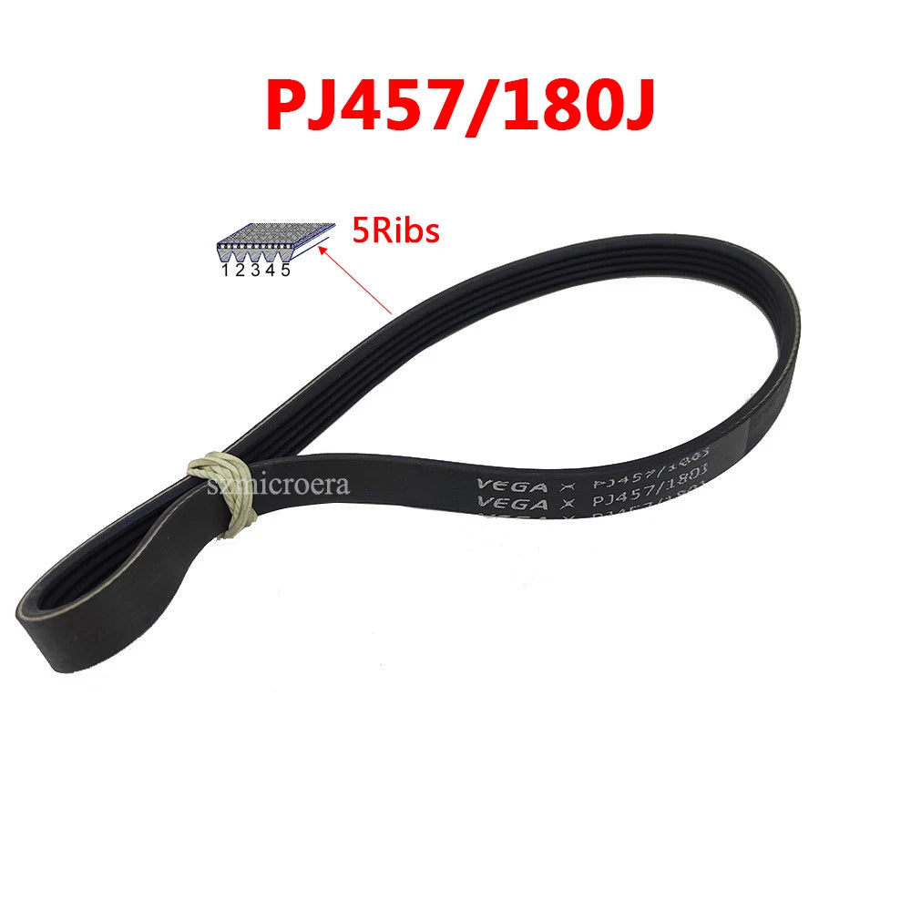 1pcs Rubber VEGA Belt Treadmill Drive Belt PJ457 180J 5Ribs Multi Groove Belt Multi Wedge Belt Motor Engine Belt