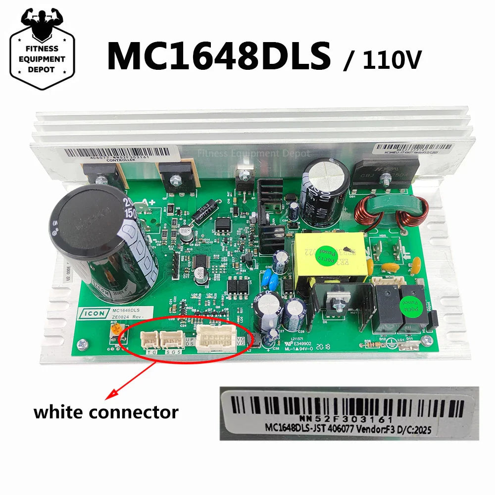 MC1648DLS ZE0824 Treadmill Motor Controller  MC1648DLS-JST REV For ICON PROFORM Nordic Track Circuit Control Board U2CODE013