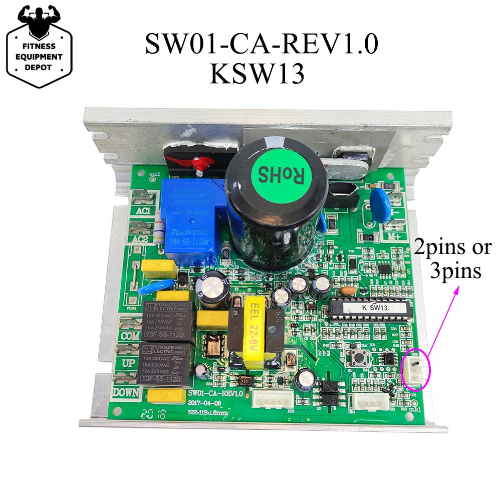 for Reebok OMA Treadmill Circuit Board Control Board 220V Input SW01-CA-REV1.0 KSW26 KSW16 KSW13 Treadmill Motor Controller