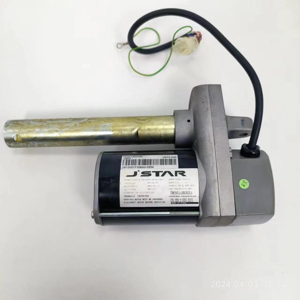 Vision Horizon Matrix Treadmill Incline Motor Tift Motor JM13-D26 TM501 220V