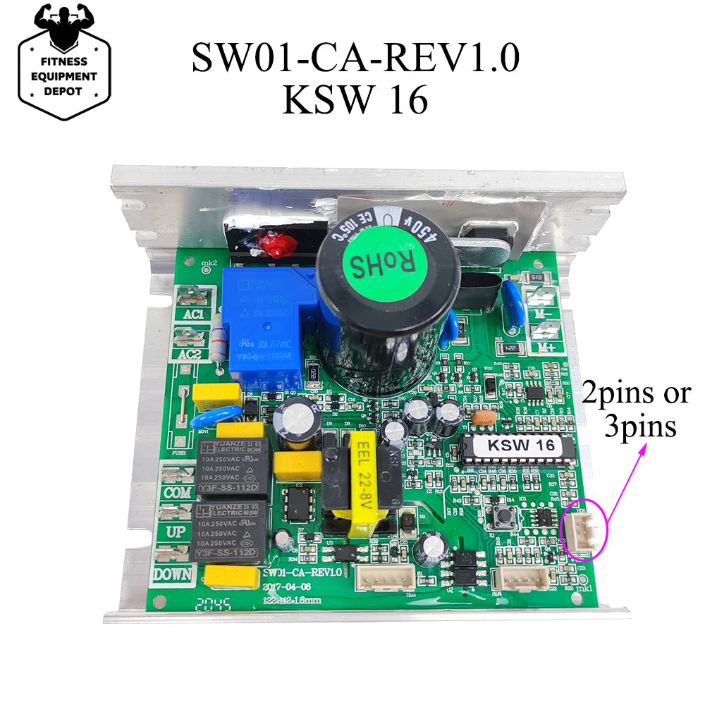 for Reebok OMA Treadmill Circuit Board Control Board 220V Input SW01-CA-REV1.0 KSW26 KSW16 KSW13 Treadmill Motor Controller