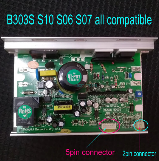 Treadmill Motor Controller for Johnson Tempo TREO T22, T32, T33, T57, T82, Motor Driver Board Mainboard, B303S S10, B303S S06