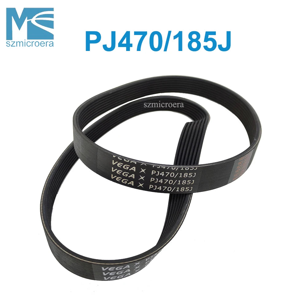 PJ470 185J, VEGA V-Belt for Treadmill, Multi Groove Belt, 3, 4, 5, 6, 7, 8, 9 Ribs, Rubber Drive Belt