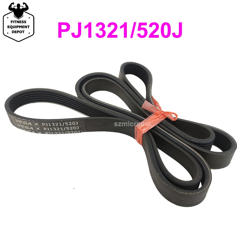 VEGA V-Belt PJ1321 520J 4/5/6/7/8 Ribs Treadmill Belt Rubber Multi Groove Belt Drive Belt