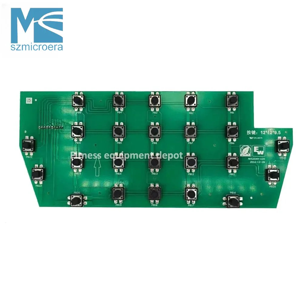 SHUA-X9 SH-5918 Treadmill Membrane Keypad, AK5204A-V20 Switch, Manipulate Overlay