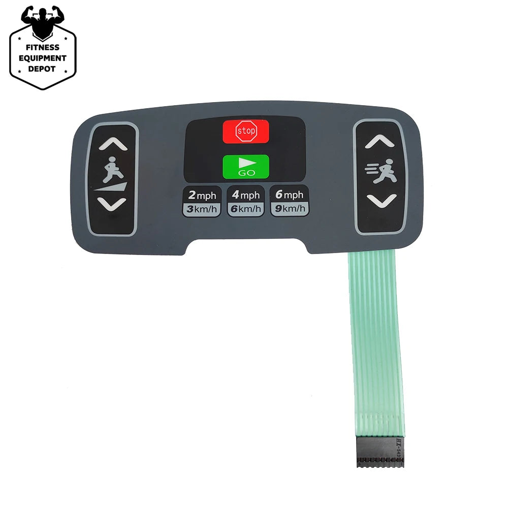 Resnd 1pcs Treadmill keyboard for Life fitness 95TE A95T S3 Quick Start Stop Button Console panel Membrane switch