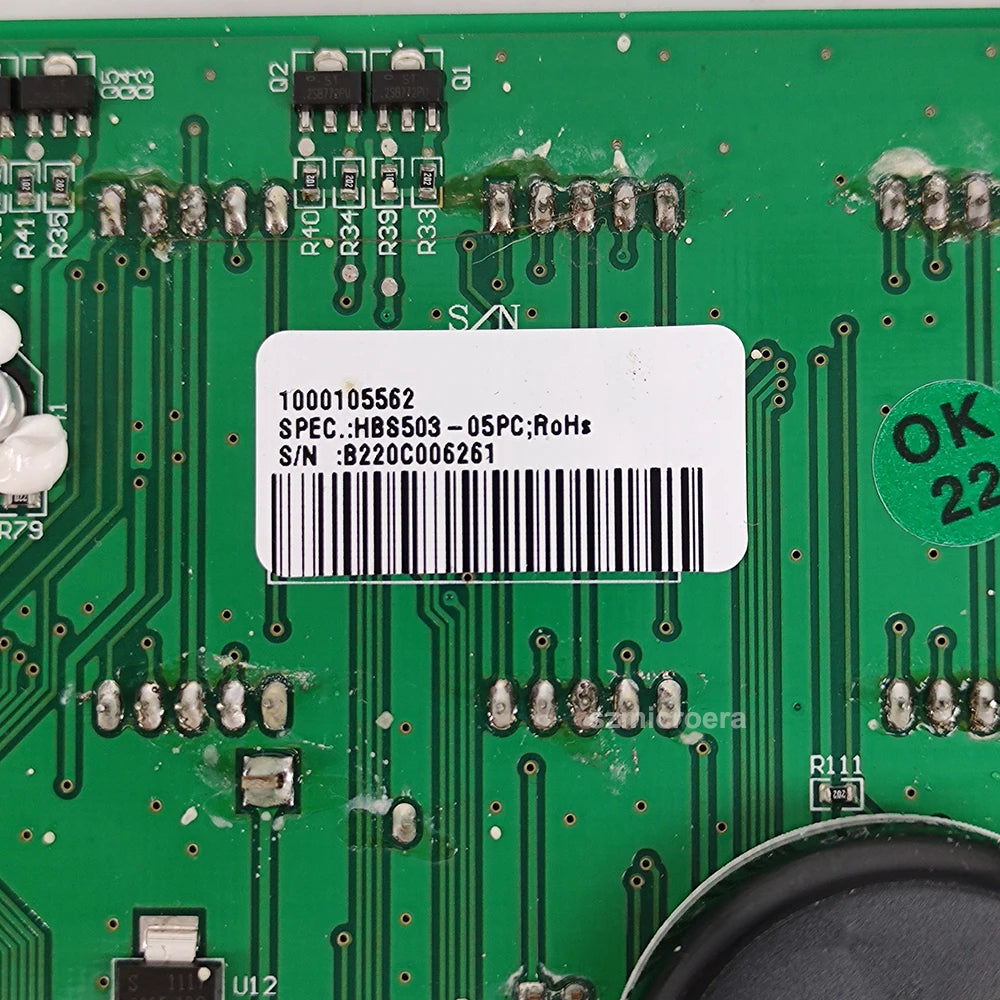 SUH-T164_1C(T801), 1000105562, Treadmill Control Panel Display for Horizon Adventure 2, Upper Control Board Screen