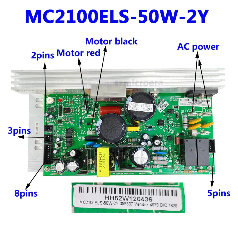 Original Treadmill Motor Controller MC2100ELS-50W-ZY MC2100ELS-50W-2Y Lower Control Board Power Supply Board for ICON PROFORM