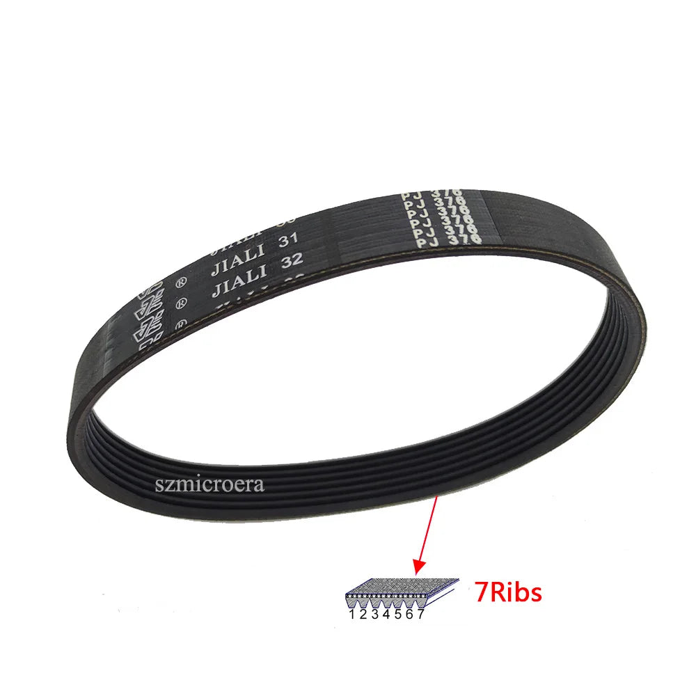 1pcs/2pcs Rubber Belt PJ376 3/4/5/6/7/8/9/10 Ribs Drive belt Mini Conveyor belt Treadmill Belt Transmission Belt