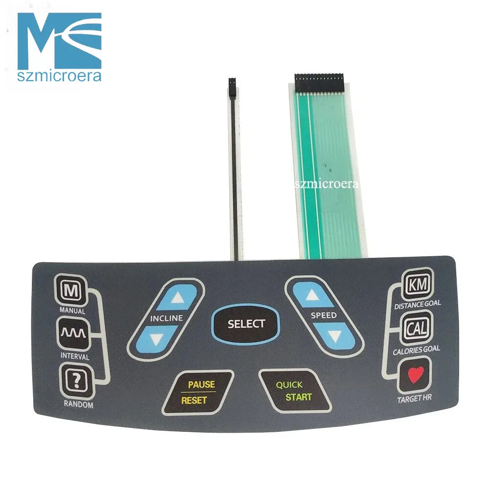 Treadmill Button Panel Control Panel Membrane Switch Keyboard for Johnson T6000 Treadmill
