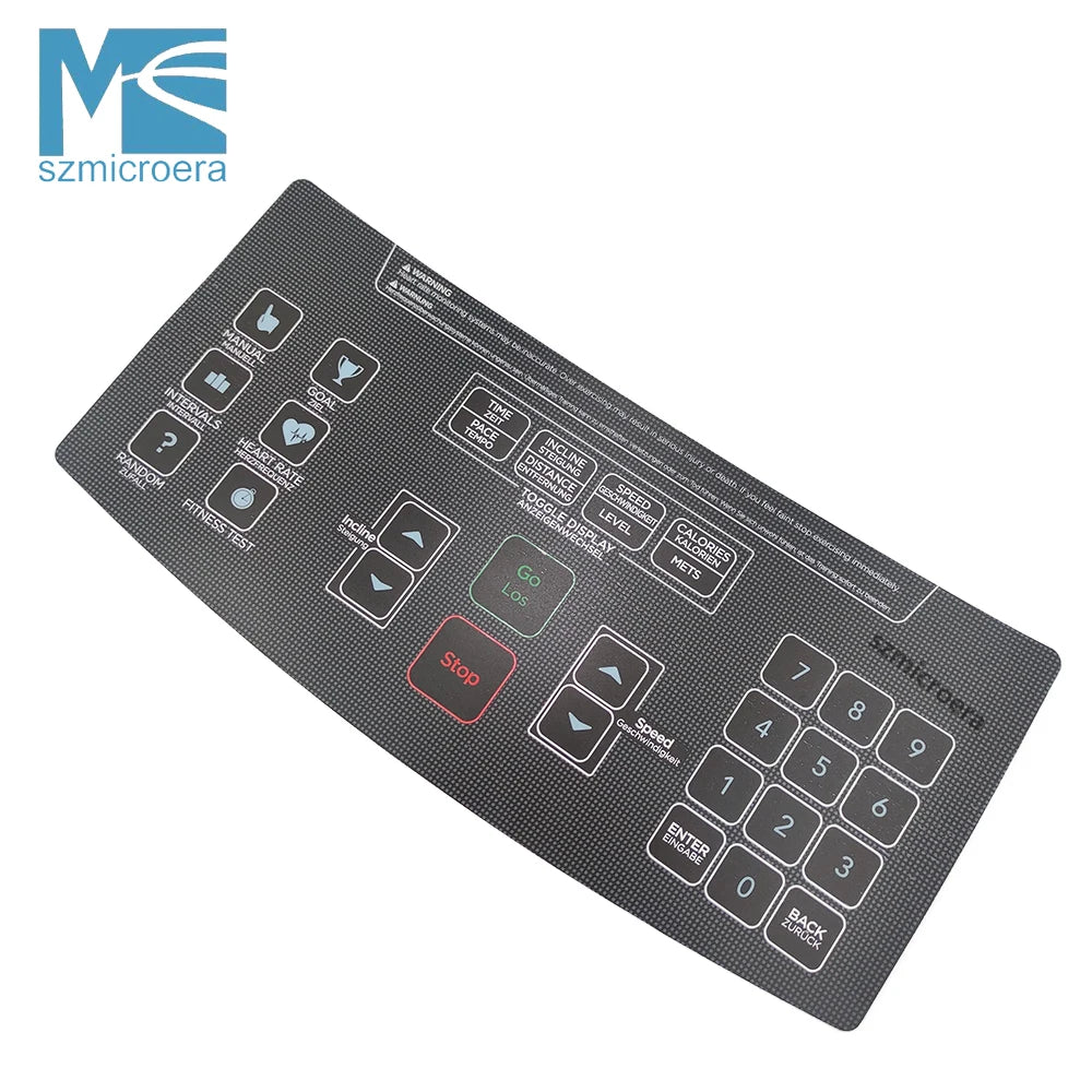 Treadmill Membrane Switch for JOHNSON T7000PRO T7000PLUS VISION T60 Treadmill Membrane Keyboard Stickers Start Stop Button