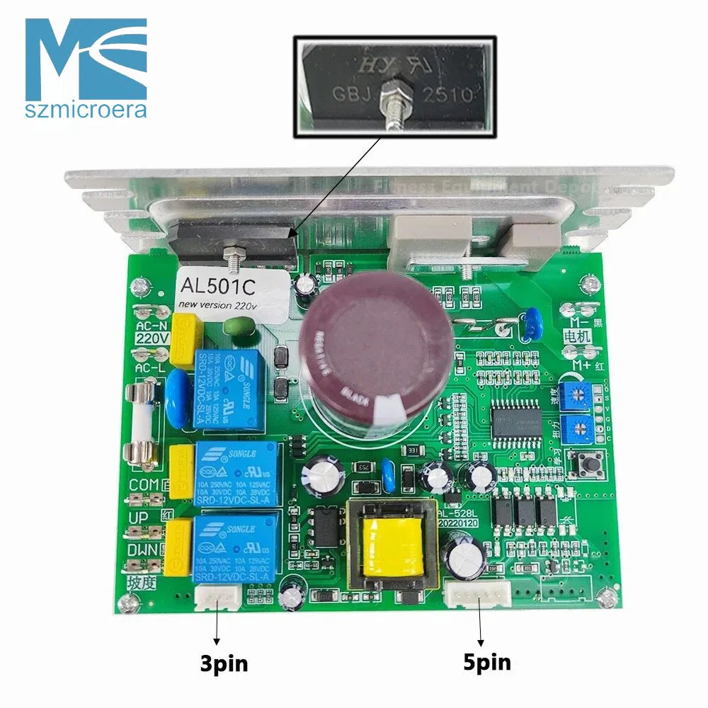 Treadmill Motor Controller AL501C for General Treadmill Control board Motherboard Power Supply Board