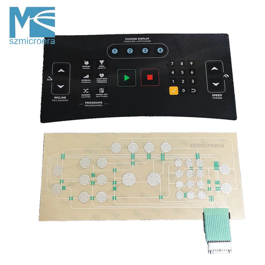 Vision T600 Treadmill membrane keypad 1000425703 film switch Manipulate Overlay 1000450651