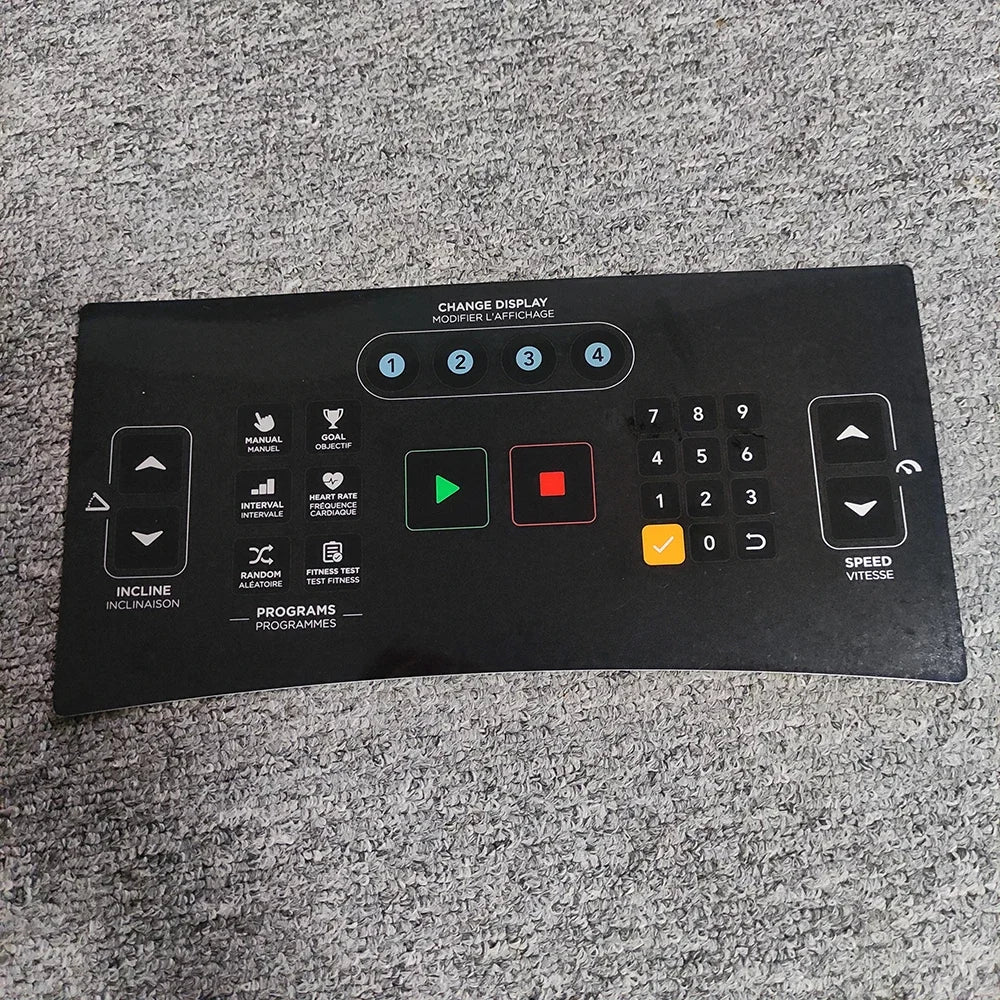 Vision T600 Treadmill membrane keypad 1000425703 film switch Manipulate Overlay 1000450651