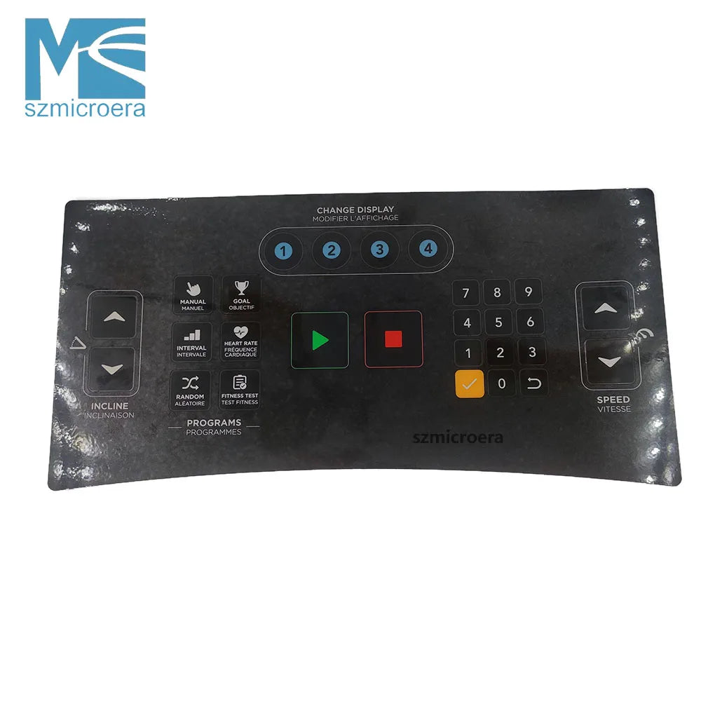 Vision T600 Treadmill membrane keypad 1000425703 film switch Manipulate Overlay 1000450651