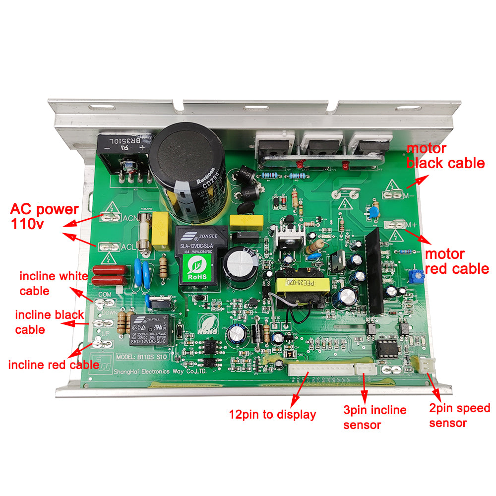 B110S S10 Treadmill Motor Controller for DYACO & Johnson Treadmill Motor Driver Board General Power Supply Board